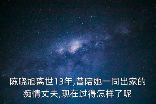 陳曉旭離世13年,曾陪她一同出家的癡情丈夫,現(xiàn)在過得怎樣了呢