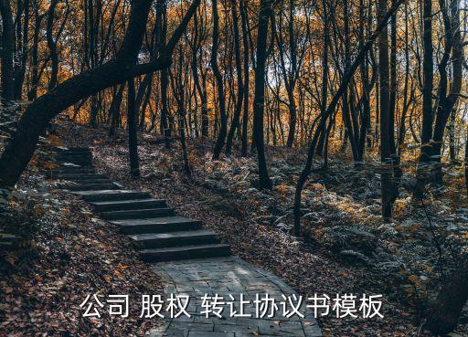 公司 股權(quán) 轉(zhuǎn)讓協(xié)議書(shū)模板