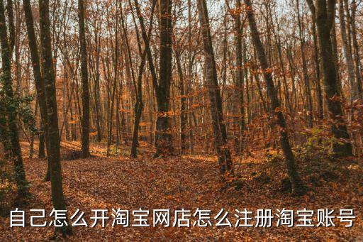 自己怎么開淘寶網店怎么注冊淘寶賬號