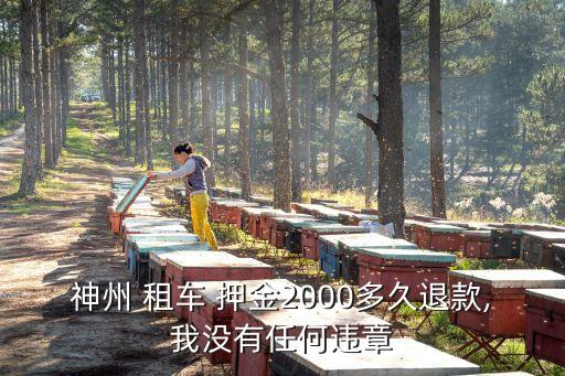 神州 租車 押金2000多久退款,我沒有任何違章