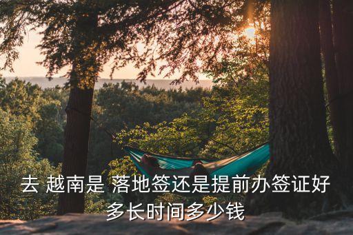 去 越南是 落地簽還是提前辦簽證好多長時間多少錢
