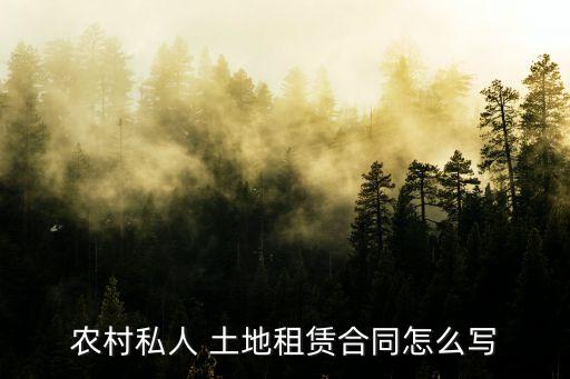個(gè)人土地承包合同書怎么寫,農(nóng)村個(gè)人土地承包合同書樣本免費(fèi)