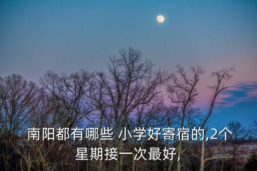  南陽都有哪些 小學好寄宿的,2個星期接一次最好,