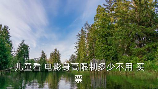  兒童看 電影身高限制多少不用 買票