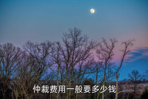  仲裁費(fèi)用一般要多少錢