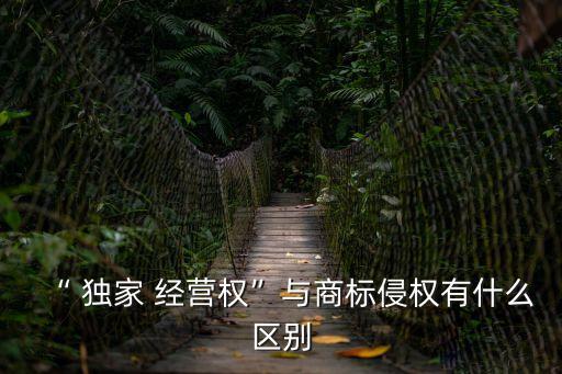 “ 獨家 經(jīng)營權(quán)”與商標(biāo)侵權(quán)有什么區(qū)別