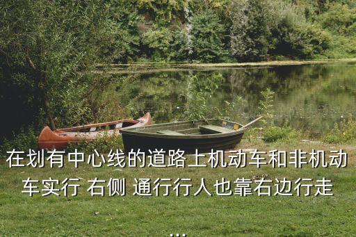 在劃有中心線的道路上機動車和非機動車實行 右側(cè) 通行行人也靠右邊行走...