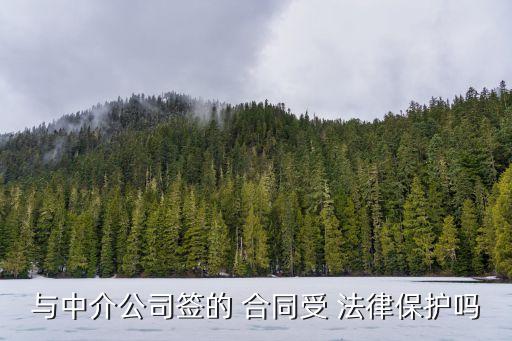 與中介公司簽的 合同受 法律保護(hù)嗎
