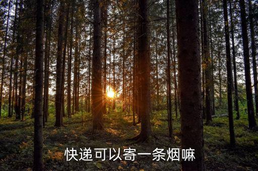  快遞可以寄一條煙嘛