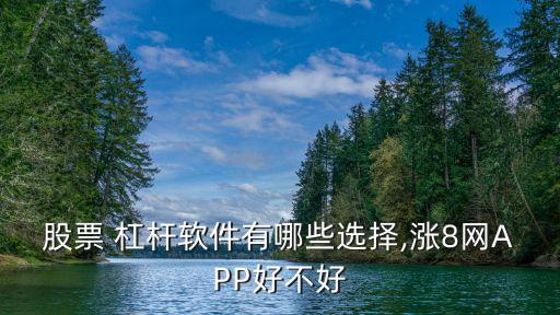 股票 杠桿軟件有哪些選擇,漲8網(wǎng)APP好不好
