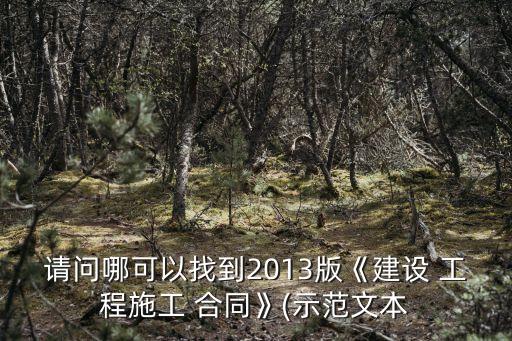 工程的合同在哪里找,工程合同的范本