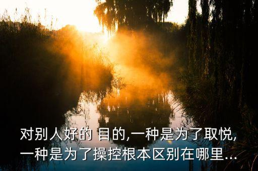 別人的目的