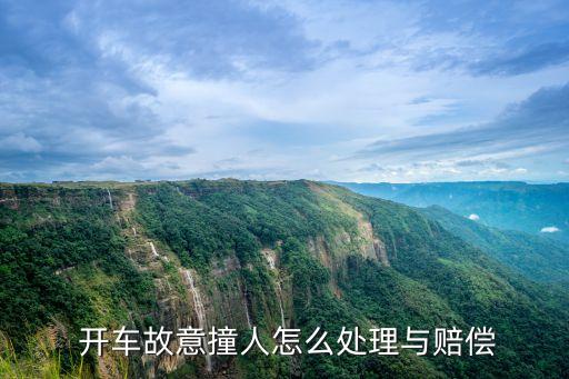  開(kāi)車(chē)故意撞人怎么處理與賠償