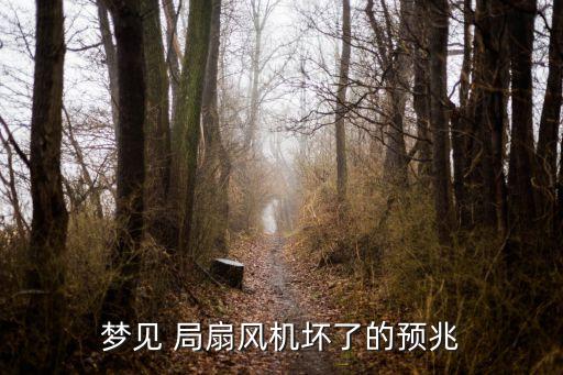夢見 局扇風機壞了的預兆