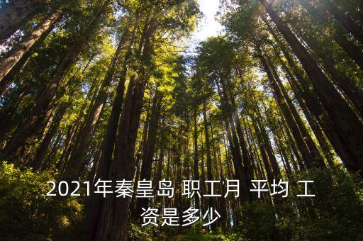 2021年秦皇島 職工月 平均 工資是多少