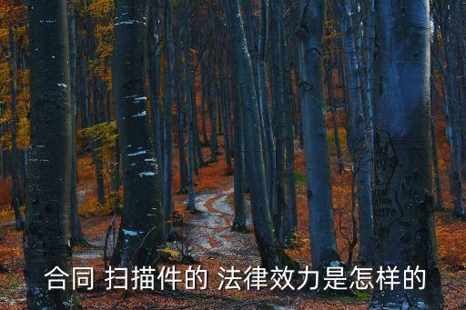 掃描合同有法律效應嗎知乎,合同原件跟掃描件法律效應一樣嗎