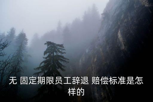 無 固定期限員工辭退 賠償標(biāo)準(zhǔn)是怎樣的