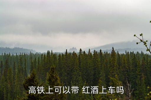  高鐵上可以帶 紅酒上車嗎