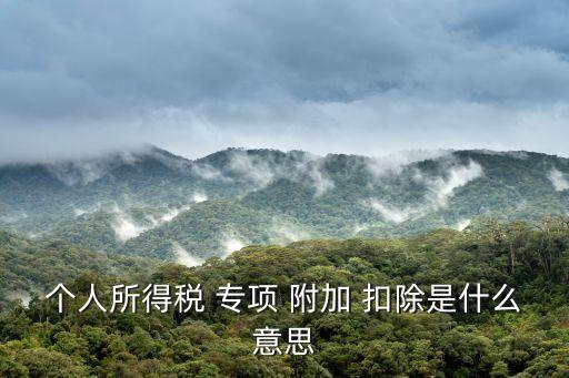 附加專項扣除,變更工作單位后個稅附加專項扣除