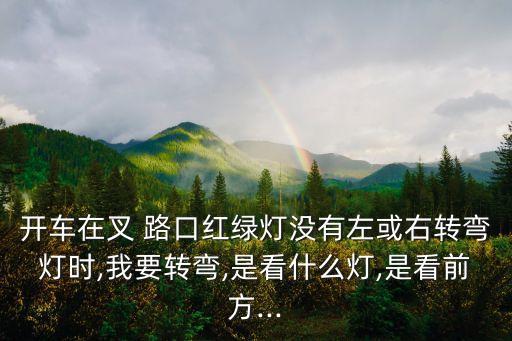 叉路口