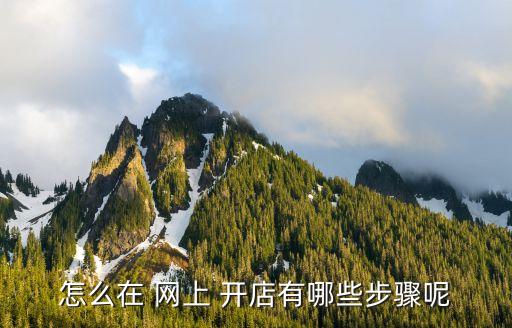 怎么在 網(wǎng)上 開店有哪些步驟呢