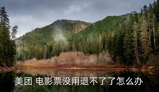 美團(tuán) 電影票沒用退不了了怎么辦