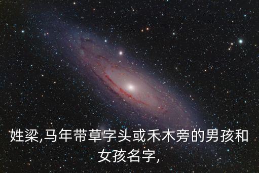 姓梁,馬年帶草字頭或禾木旁的男孩和女孩名字,