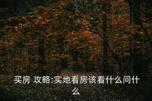 買房攻略,北海買房攻略