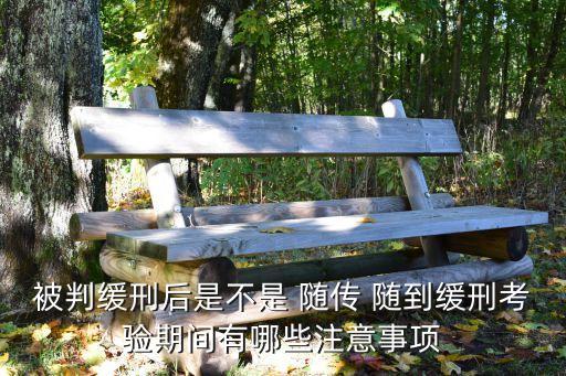 被判緩刑后是不是 隨傳 隨到緩刑考驗期間有哪些注意事項