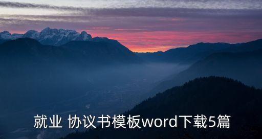 本科生就業(yè)協(xié)議書樣本,上海市就業(yè)協(xié)議書填寫樣本