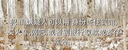 嫌疑人身份證,2023犯罪嫌疑人身份證