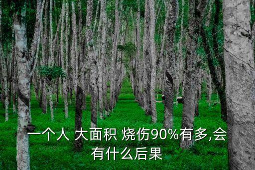 一個人 大面積 燒傷90%有多,會有什么后果