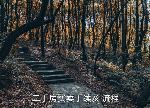  二手房買賣手續(xù)及 流程
