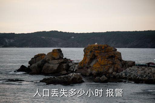 人口失蹤多久可以報警