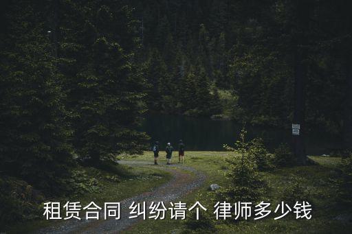  租賃合同 糾紛請個 律師多少錢