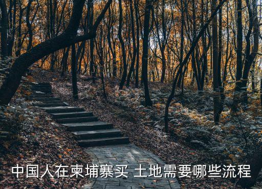 中國人在柬埔寨買 土地需要哪些流程