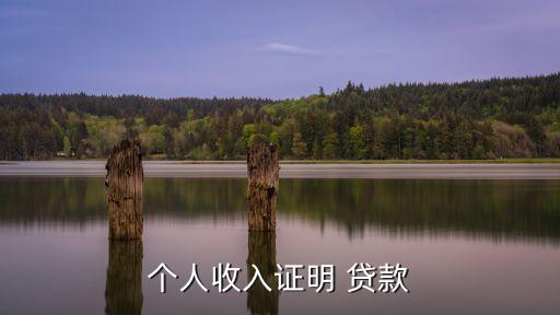 個(gè)人收入證明 貸款