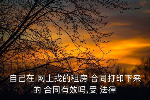 網(wǎng)上簽租賃合同有法律保障嗎,個人簽的土地租賃合同有沒有法律