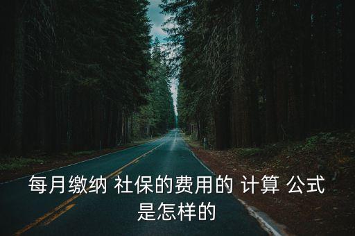 社保繳費(fèi)計算公式,2023年個人社保繳費(fèi)價格表