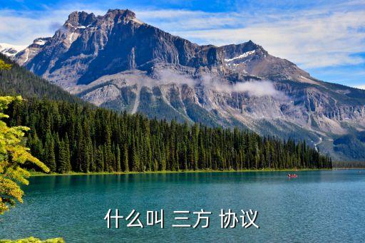 什么叫 三方 協(xié)議