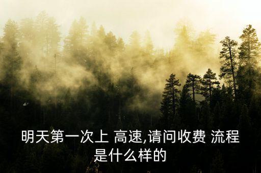 明天第一次上 高速,請(qǐng)問收費(fèi) 流程是什么樣的
