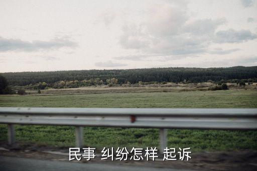  民事 糾紛怎樣 起訴