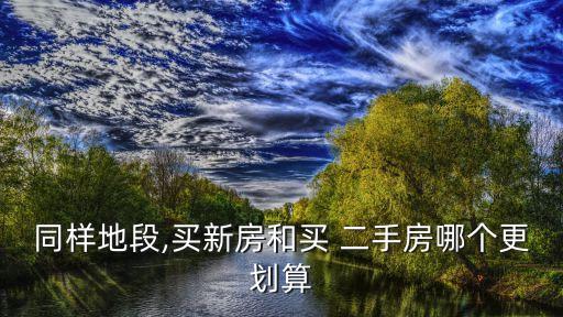 同樣地段,買新房和買 二手房哪個(gè)更劃算