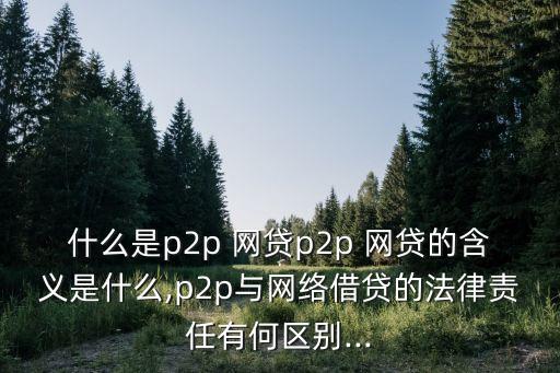 網(wǎng)貸是什么,信用卡網(wǎng)貸是什么