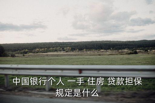 中國銀行個(gè)人 一手 住房 貸款擔(dān)保規(guī)定是什么