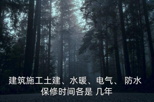 防水保修期幾年,國家規(guī)定防水保修期幾年