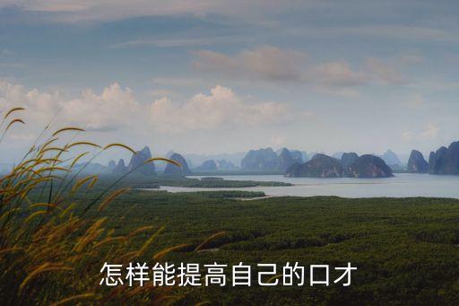 怎樣能提高自己的口才