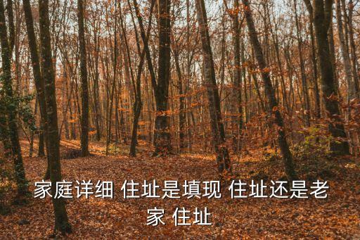 家庭住址怎么填寫,高中畢業(yè)生登記表家庭住址怎么填寫