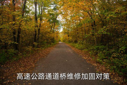 高速公路通道橋維修加固對策