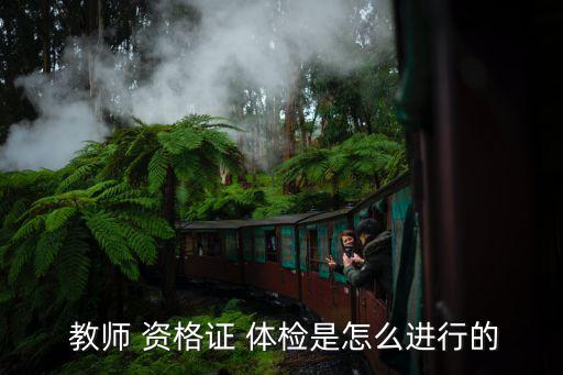  教師 資格證 體檢是怎么進(jìn)行的